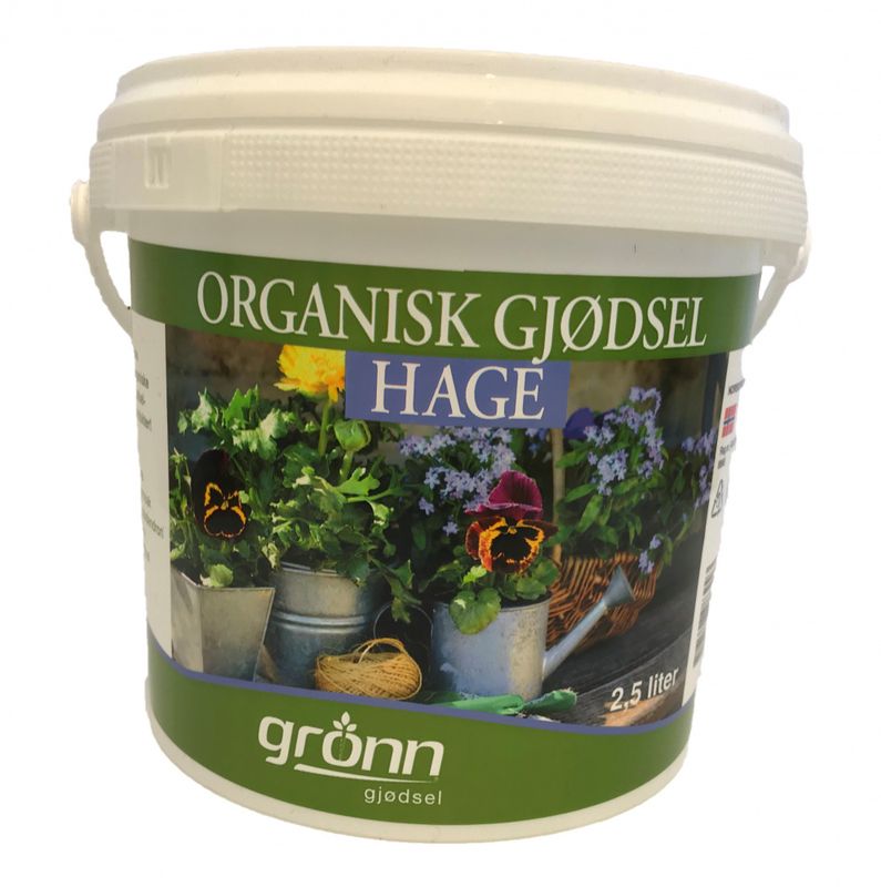 Hagegjødsel - organisk - 2,5 liter