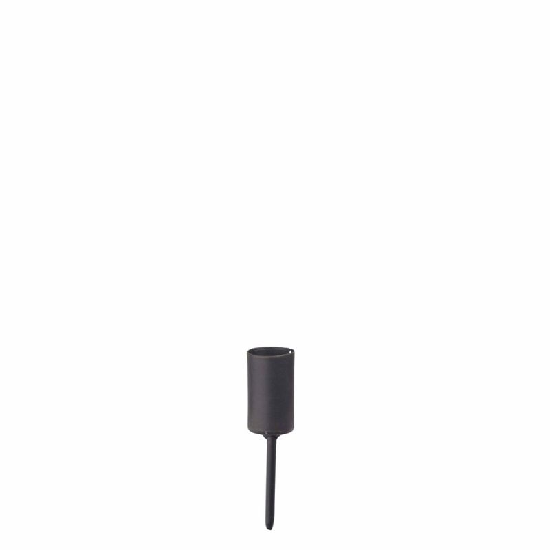 Lysholder for kronelys svart