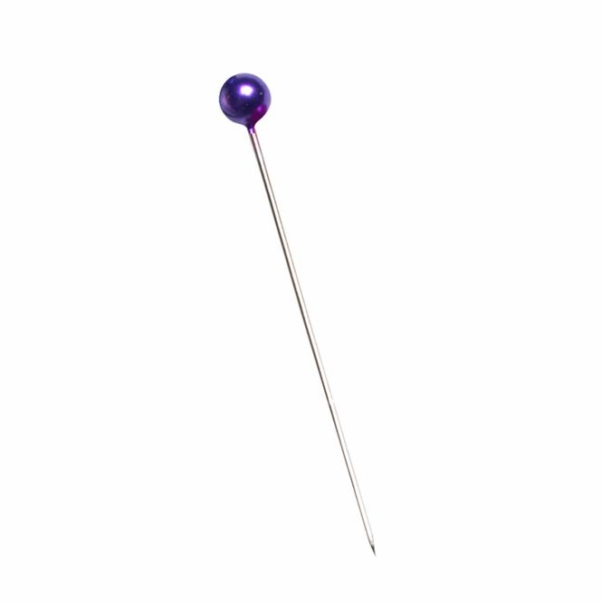 Hovedbilde Perlenål lilla 65 mm